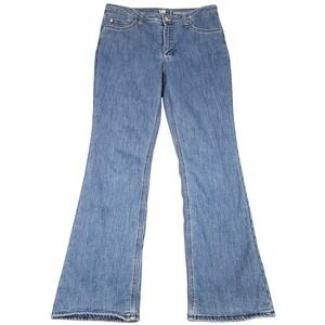 Lee Riders Midrise Bootcut Jeans 12 Warm‎ Lined Medium Blue Stretch Denim